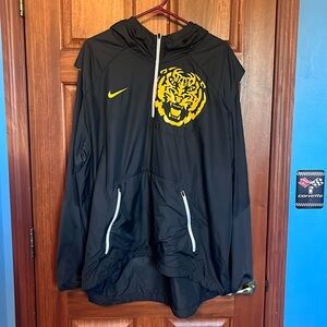Men's Nike Anthracite LSU Tigers 2017 Sideline Fly Rush Half-Zip Jacket